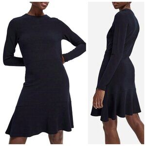 NWT Scotch & Soda Fine Rib Sweater Dress Long Sleeve Navy XL